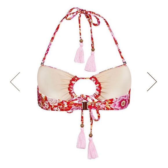 SPELL Babushka Bandeau Bikini Top Bottom Flame XS - Picture 5 of 6